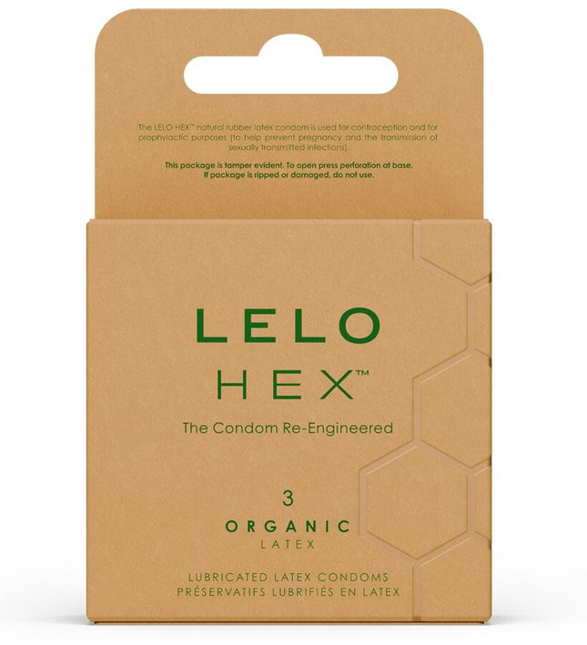 LELO - HEX ORGANIC CONDOM BOX 3 UNITS