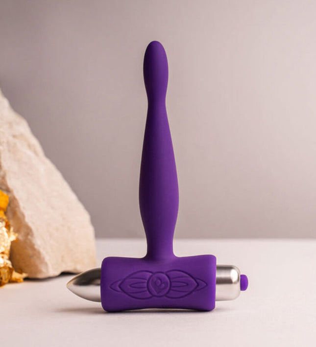 ROCKS- OFF - PETITE SENSATIONS TEAZER ANAL PLUG VIBRATOR PURPLE