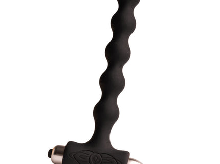 ROCKS- OFF - PETITE SENSATIONS PEARLS ANAL PLUG VIBRATOR BLACK