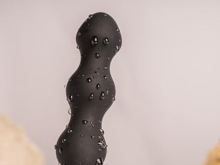 ROCKS- OFF - PETITE SENSATIONS PEARLS ANAL PLUG VIBRATOR BLACK