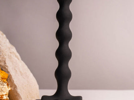 ROCKS- OFF - PETITE SENSATIONS PEARLS ANAL PLUG VIBRATOR BLACK