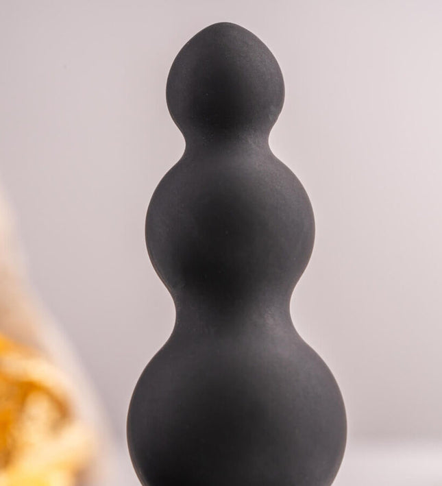 ROCKS- OFF - PETITE SENSATIONS BUBBLES ANAL PLUG VIBRATOR BLACK