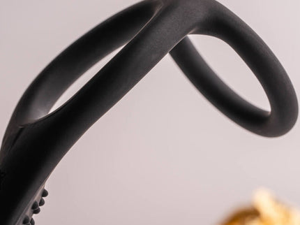 ROCKS-OFF - RO-ZEN RRO ANAL PLUG WITH VIBRATING PENIS RING BLACK