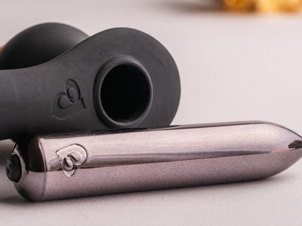 ROCKS-OFF - RO-ZEN RRO ANAL PLUG WITH VIBRATING PENIS RING BLACK