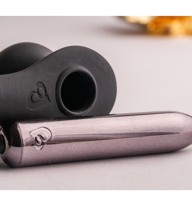 ROCKS-OFF - RO-ZEN RRO ANAL PLUG WITH VIBRATING PENIS RING BLACK