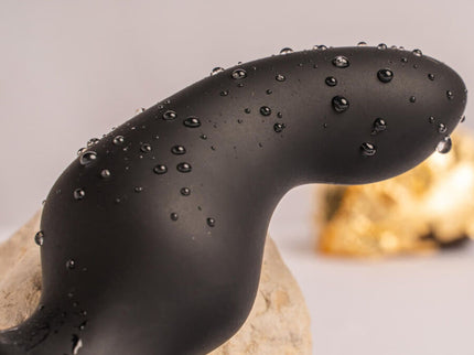 ROCKS-OFF - RO-ZEN RRO ANAL PLUG WITH VIBRATING PENIS RING BLACK