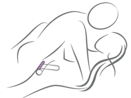 ROCKS-OFF - TWIST BLACK SILICONE MASTURBATOR RING