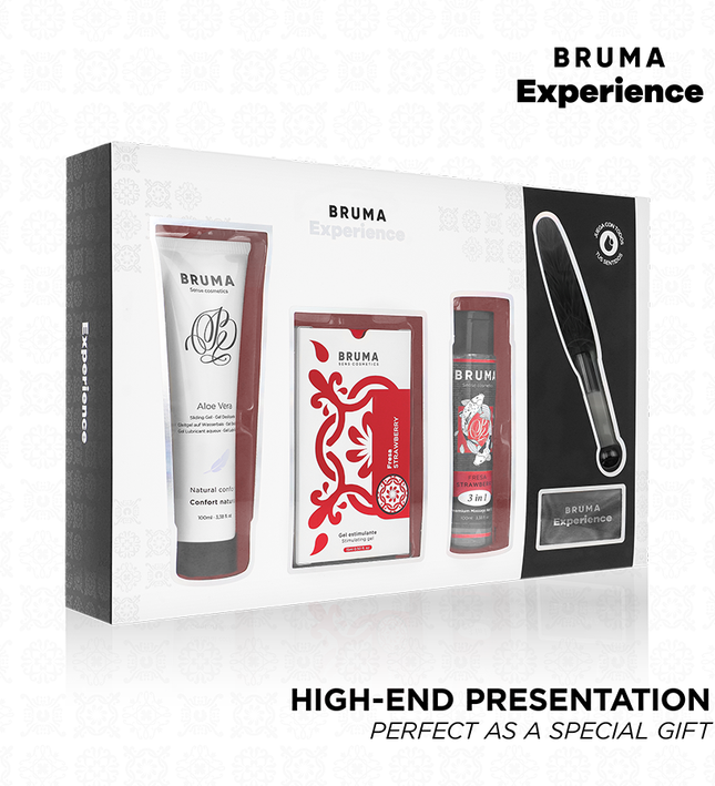 BRUMA XPERIENCE - SWEET STRAWBERRY TEMPTATION KIT WITH ORGASM ENHANCER