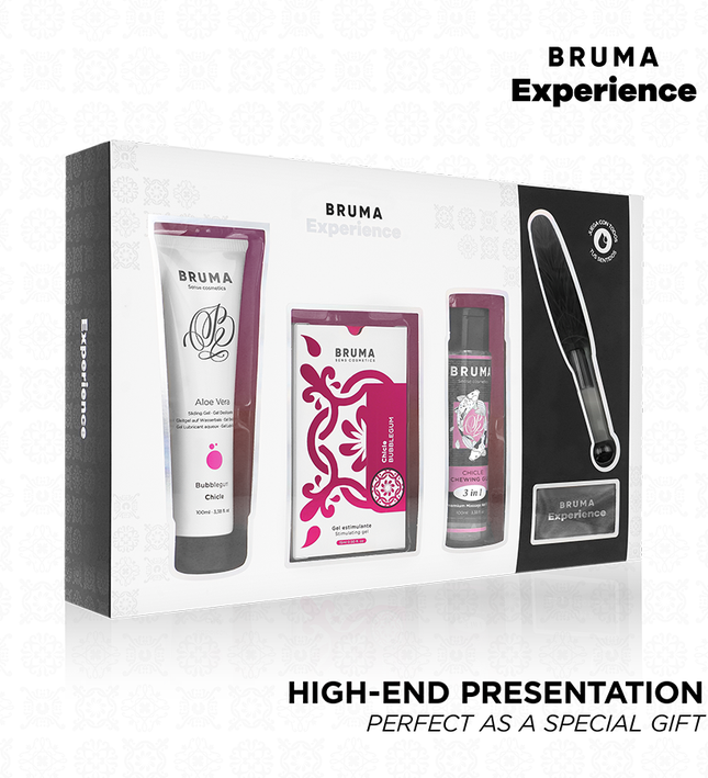 BRUMA XPERIENCE - SWEET GUM TEMPTATION KIT WITH ORGASM ENHANCER