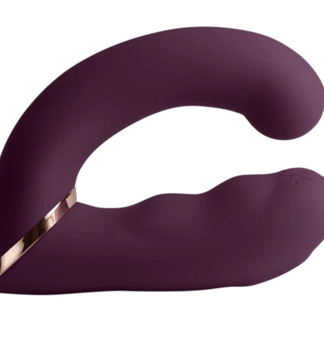 ROCKS-OFF - GEMINI DUAL VIBRATOR G-SPOT CLITORIS STIMULATOR PURPLE