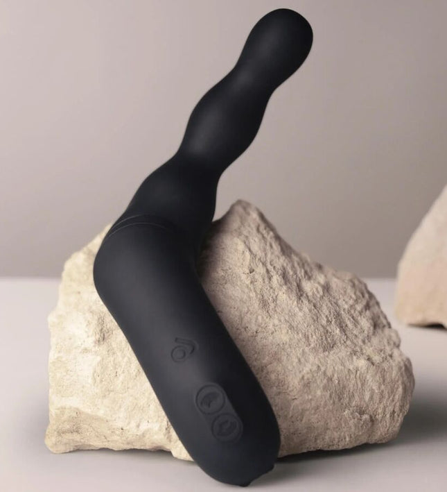 ROCKS-OFF - BLACK PROSTATE AND ANAL VIBRATOR ADAPTER
