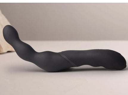 ROCKS-OFF - BLACK PROSTATE AND ANAL VIBRATOR ADAPTER