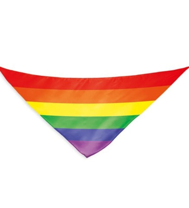 PRIDE - RAINBOW FLAG TRIANGULAR COTTON SCARF