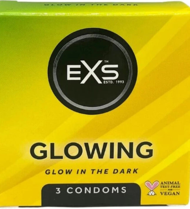 EXS CONDOMS - GLOWN IN THE DARK