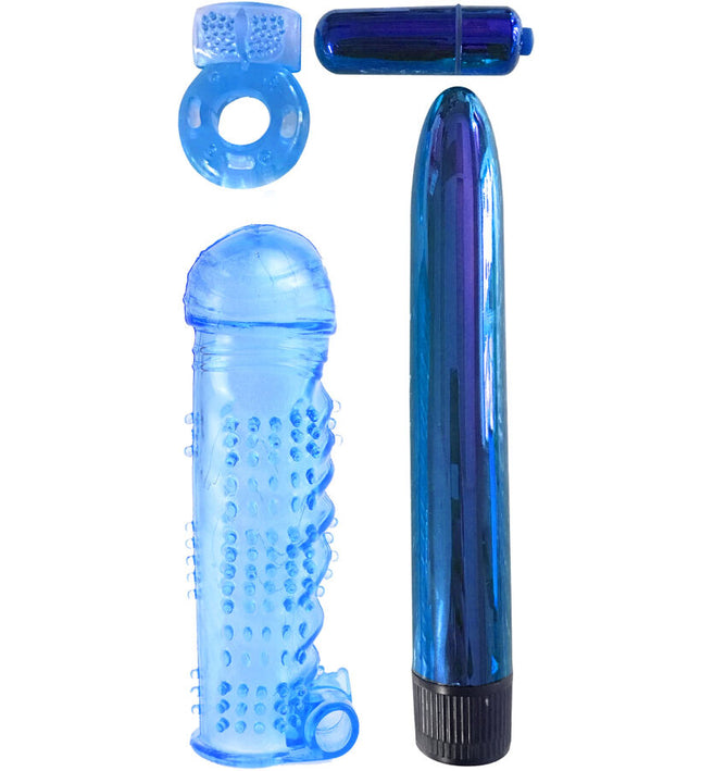 CLASSIX - ULTIMATE PLEASURE COUPLES KIT AZUL