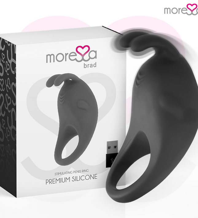 MORESSA - BRAD PREMIUM SILICONE RECHARGEABLE BLACK