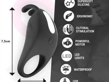 MORESSA - BRAD PREMIUM SILICONE RECHARGEABLE BLACK