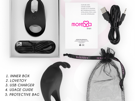 MORESSA - BRAD PREMIUM SILICONE RECHARGEABLE BLACK