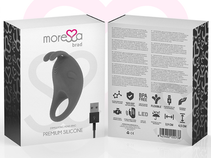 MORESSA - BRAD PREMIUM SILICONE RECHARGEABLE BLACK