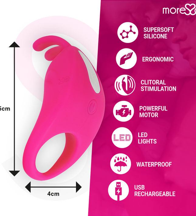 MORESSA - BRAD PREMIUM SILICONE RECHARGEABLE PINK