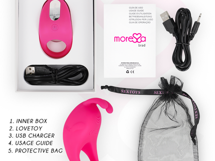 MORESSA - BRAD PREMIUM SILICONE RECHARGEABLE PINK
