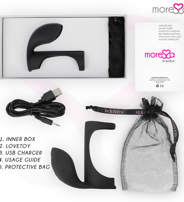 MORESSA - BRANDON VIBRATOR RING WITH COVER