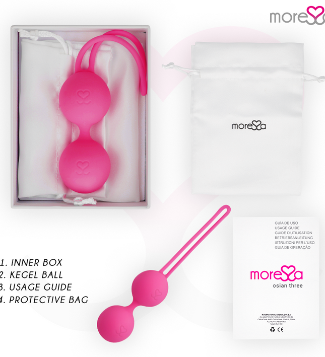 MORESSA - OSIAN THREE PREMIUM SILICONE PINK