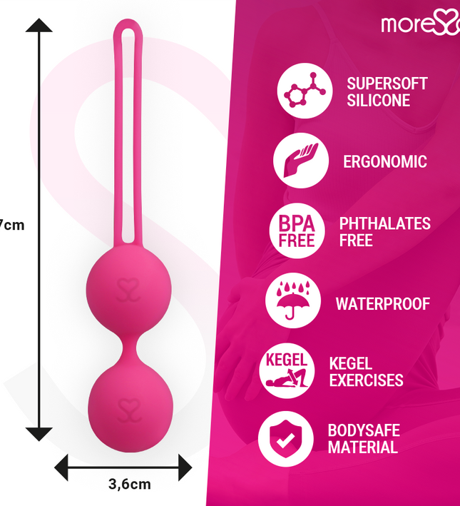 MORESSA - OSIAN THREE PREMIUM SILICONE PINK