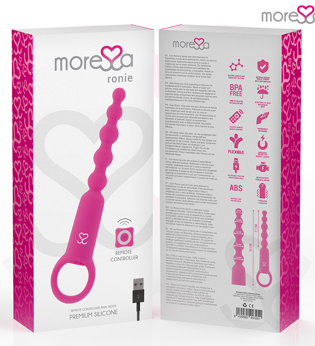 MORESSA - RONIE REMOTE CONTROL ANAL PLEASURE PINK