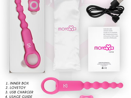 MORESSA - RONIE REMOTE CONTROL ANAL PLEASURE PINK