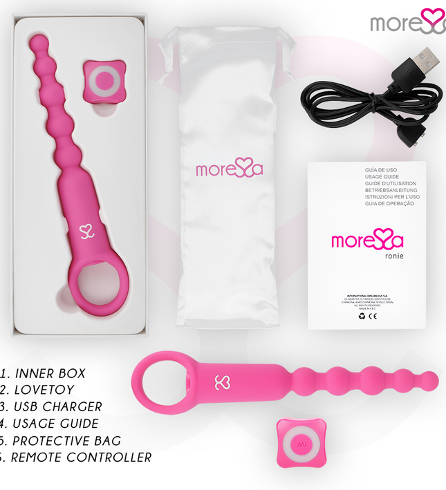 MORESSA - RONIE REMOTE CONTROL ANAL PLEASURE PINK