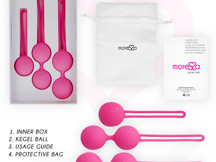 MORESSA - OSIAN SET PREMIUM SILICONE PINK (Osian One - 51 g | Osian Two - 101 g | Osian Three 85 g)