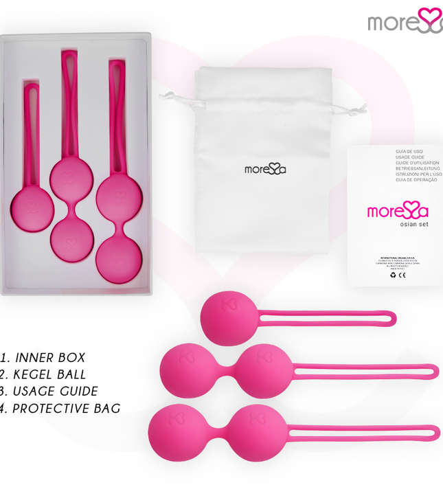 MORESSA - OSIAN SET PREMIUM SILICONE PINK (Osian One - 51 g | Osian Two - 101 g | Osian Three 85 g)