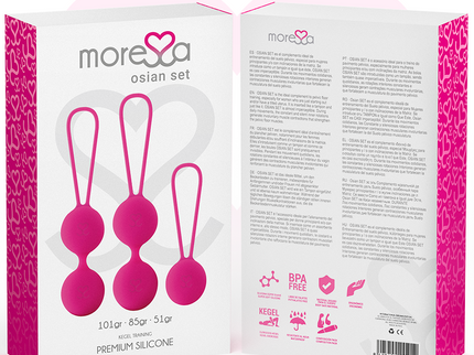 MORESSA - OSIAN SET PREMIUM SILICONE PINK (Osian One - 51 g | Osian Two - 101 g | Osian Three 85 g)