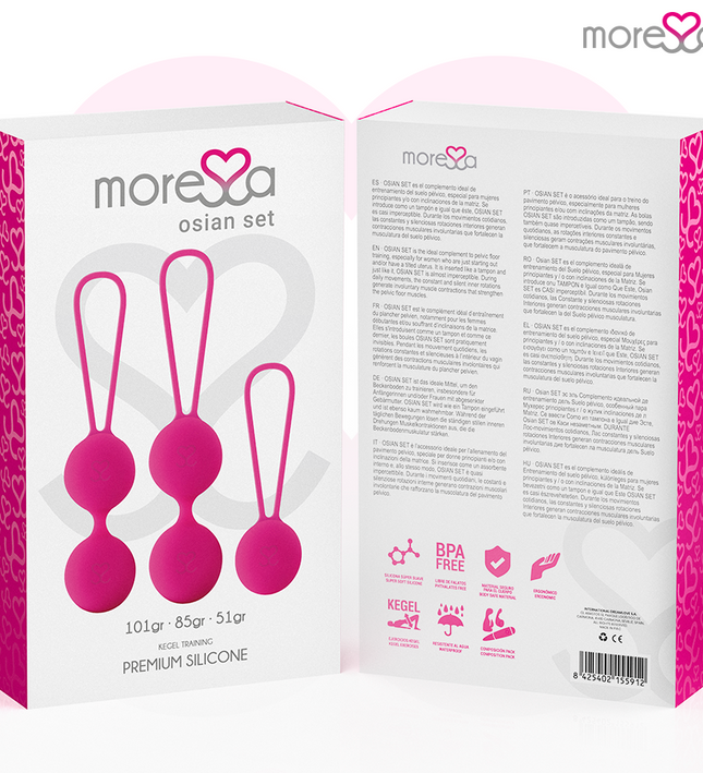 MORESSA - OSIAN SET PREMIUM SILICONE PINK (Osian One - 51 g | Osian Two - 101 g | Osian Three 85 g)