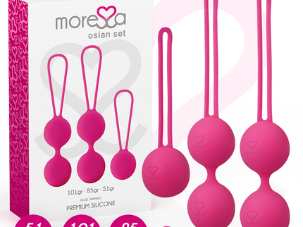 MORESSA - OSIAN SET PREMIUM SILICONE PINK (Osian One - 51 g | Osian Two - 101 g | Osian Three 85 g)