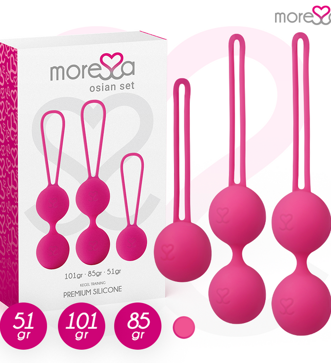MORESSA - OSIAN SET PREMIUM SILICONE PINK (Osian One - 51 g | Osian Two - 101 g | Osian Three 85 g)
