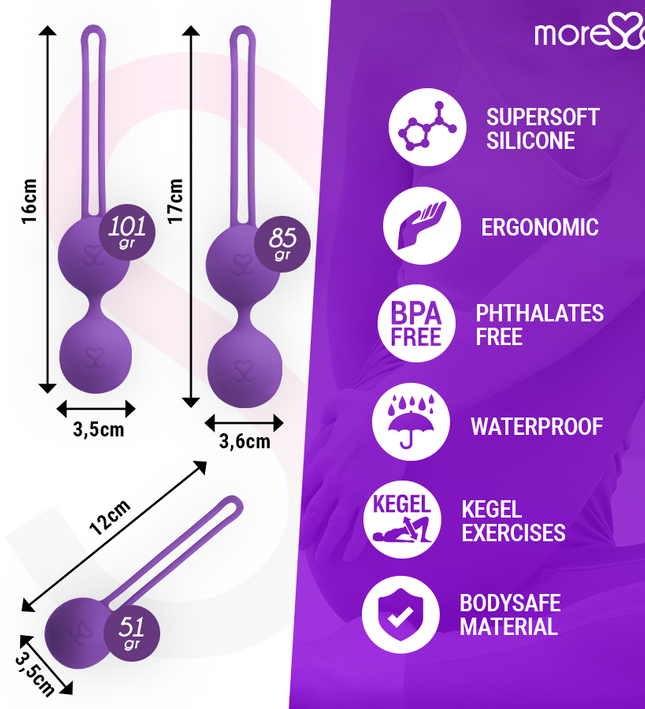 MORESSA - OSIAN SET PREMIUM LILAC SILICONE