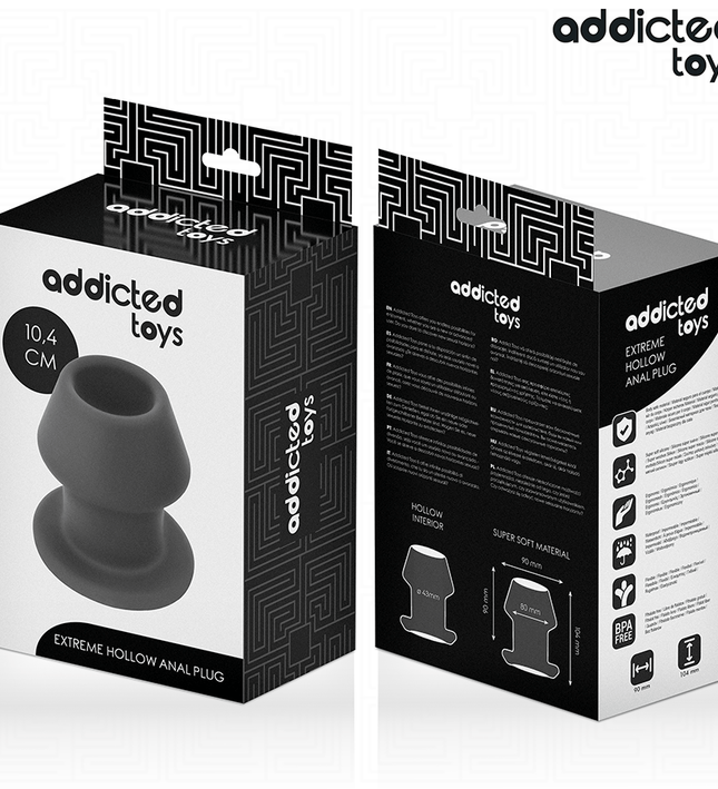 ADDICTED TOYS - EXTREME HOLLOW ANAL PLUG SILICONE SIZE L 10.4 CM
