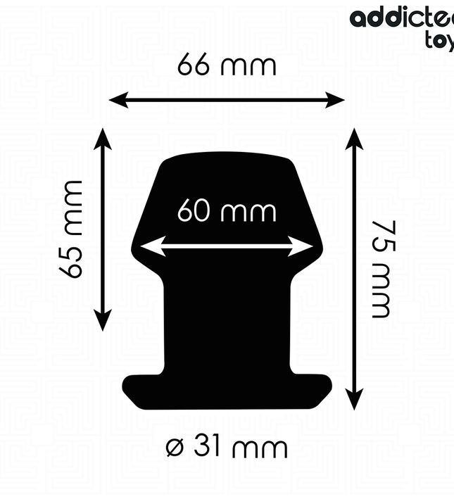 ADDICTED TOYS - EXTREME HOLLOW ANAL PLUG SILICONE SIZE S 7.5 CM