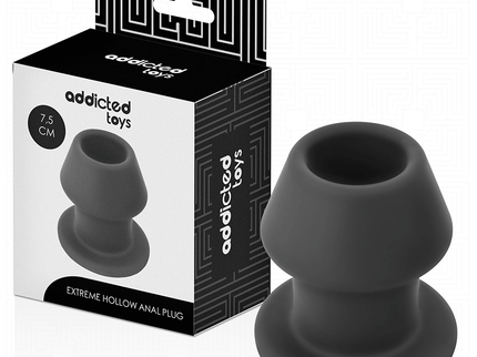 ADDICTED TOYS - EXTREME HOLLOW ANAL PLUG SILICONE SIZE S 7.5 CM