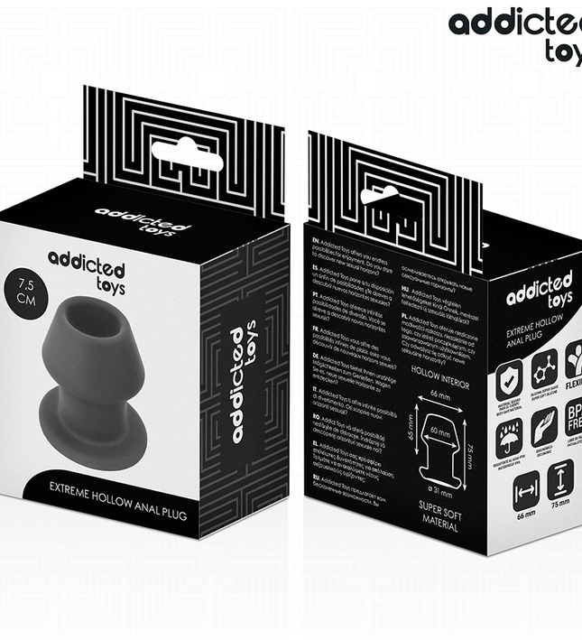 ADDICTED TOYS - EXTREME HOLLOW ANAL PLUG SILICONE SIZE S 7.5 CM