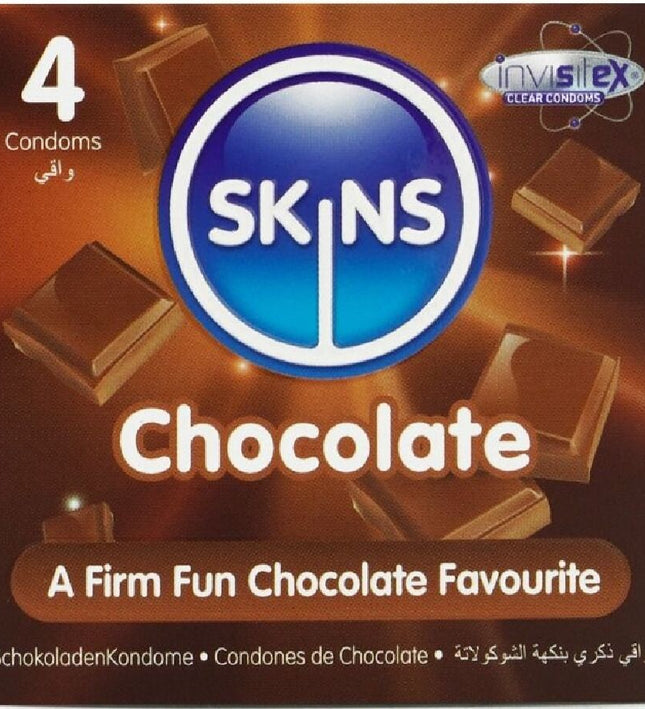 SKINS - CHOCOLATE PREMIUM CONDOMS PACK 4