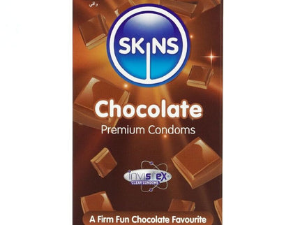 SKINS - CHOCOLATE PREMIUM CONDOMS PACK 8