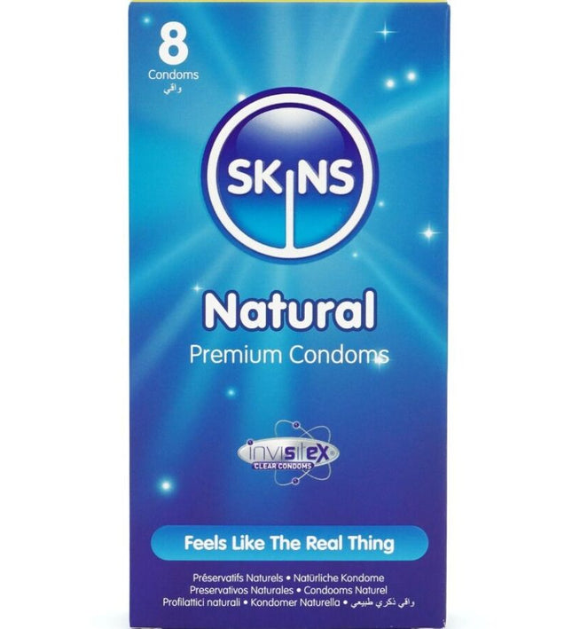 SKINS - NATURAL PREMIUM CONDOMS PACK 8