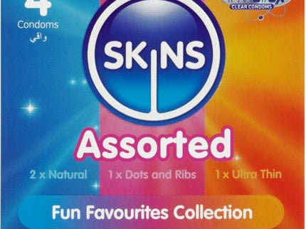 SKINS - ASSORTED PREMIUM CONDOMS PACK 4