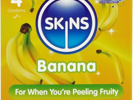 SKINS - BANANA PREMIUM CONDOMS PACK 4
