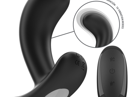 INTENSE - CHANDLER ANAL PLUG 10 VIBRATIONS BLACK REMOTE CONTROL