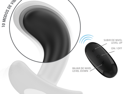 INTENSE - CHANDLER ANAL PLUG 10 VIBRATIONS BLACK REMOTE CONTROL