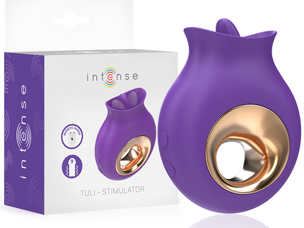 INTENSE - TULI CLITORIS STIMULATOR 9 VIBRATIONS & 9 OSCILLATIONS PURPLE